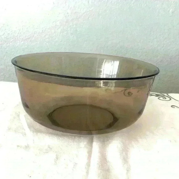 VTG arcoroc made in france large smoked bowl - Picture 1 of 8